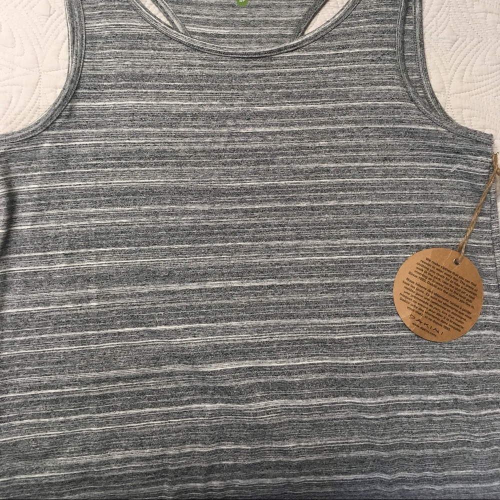 DAKINI grey summer casual tank dress, NEW, active - Picture 2 of 5